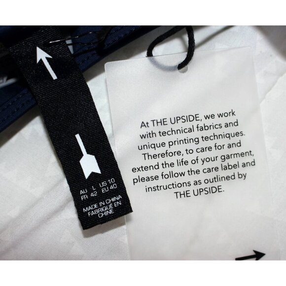 New w/Tags - The Upside - Palm Leaf Anna Bra in Green/Blue leaf pattern, sz 10 - Picture 3 of 9